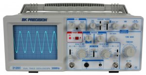 BK Precision 2120C 30 MHz Dual Trace Analog Oscilloscope With Probes