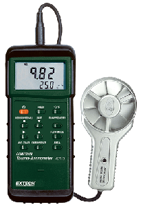 Extech 407113 Heavy Duty CFM Metal Vane Anemometer