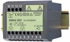 Gossen Metrawatt SINEAX G537 Measuring Transducer