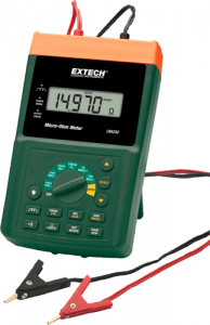 Extech UM200-KTL 4-wire Cables with Kelvin Clip Connector Test Leads